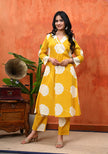 Heavy cotton discharge print kurti set

