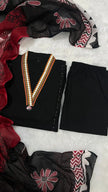 Pure cotton festive suit for women with weaving work