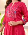 Festive women’s embroidered kurti pant dupatta outfit