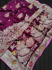 Soft Dolla silk party wear saree with fancy blouse piece
