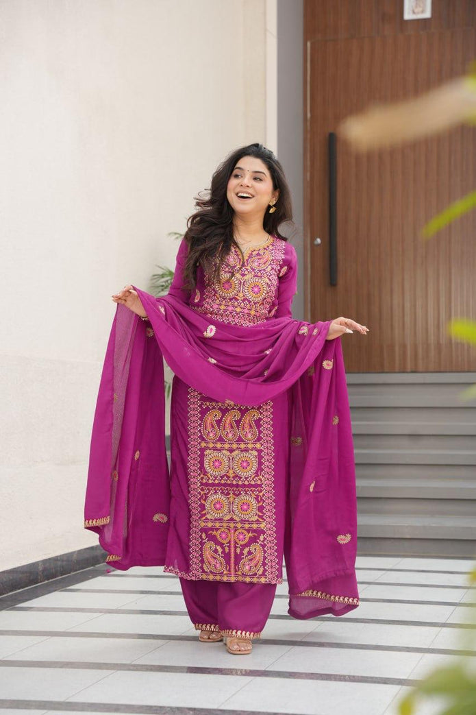 wedding wear kurti pant dupatta