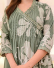Kohinoor Mirror Cotton Suit Set – Sky Blue & Green