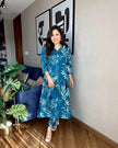 Digital Print Muslin Kurta Pant Co Ord Set