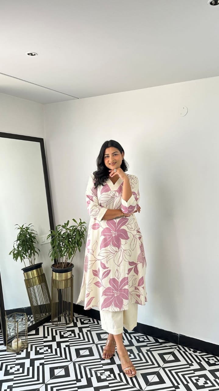 Premium cotton coord set for women

