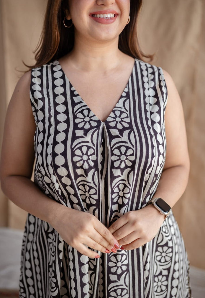 Stylish cotton co-ord outfit with refreshing print for women