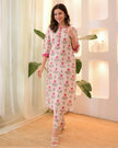 Printed kurti and cotton pants for summer


