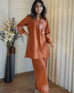 Pure cotton collared kurta pant set for women

