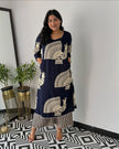 Pure cotton kurti pant set with prosin print

