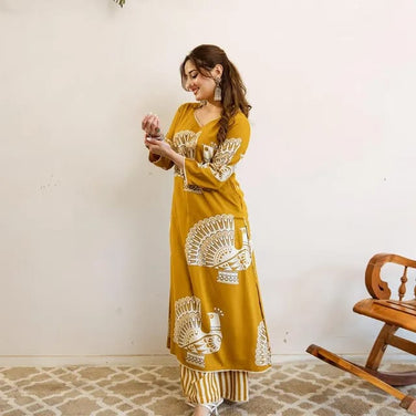 Lightweight printed cotton coord for summer

