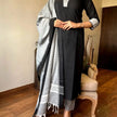 Certified handloom cotton kurta with self thread butti work