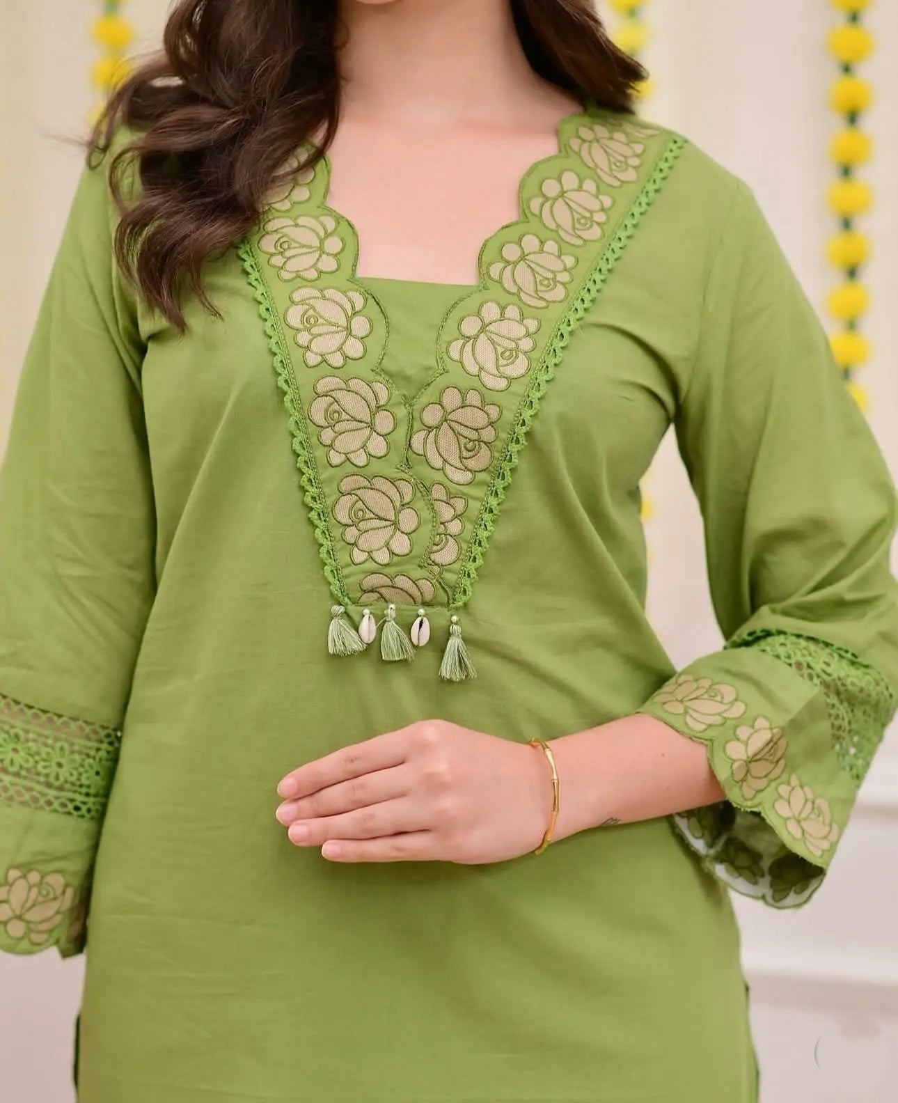 Noor-e-Nazneen Straight Cotton Kurta Set with Dupatta