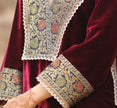 Premium winter velvet suit with embroidered detailing