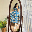 Lightweight printed midi for vacation or brunch look

