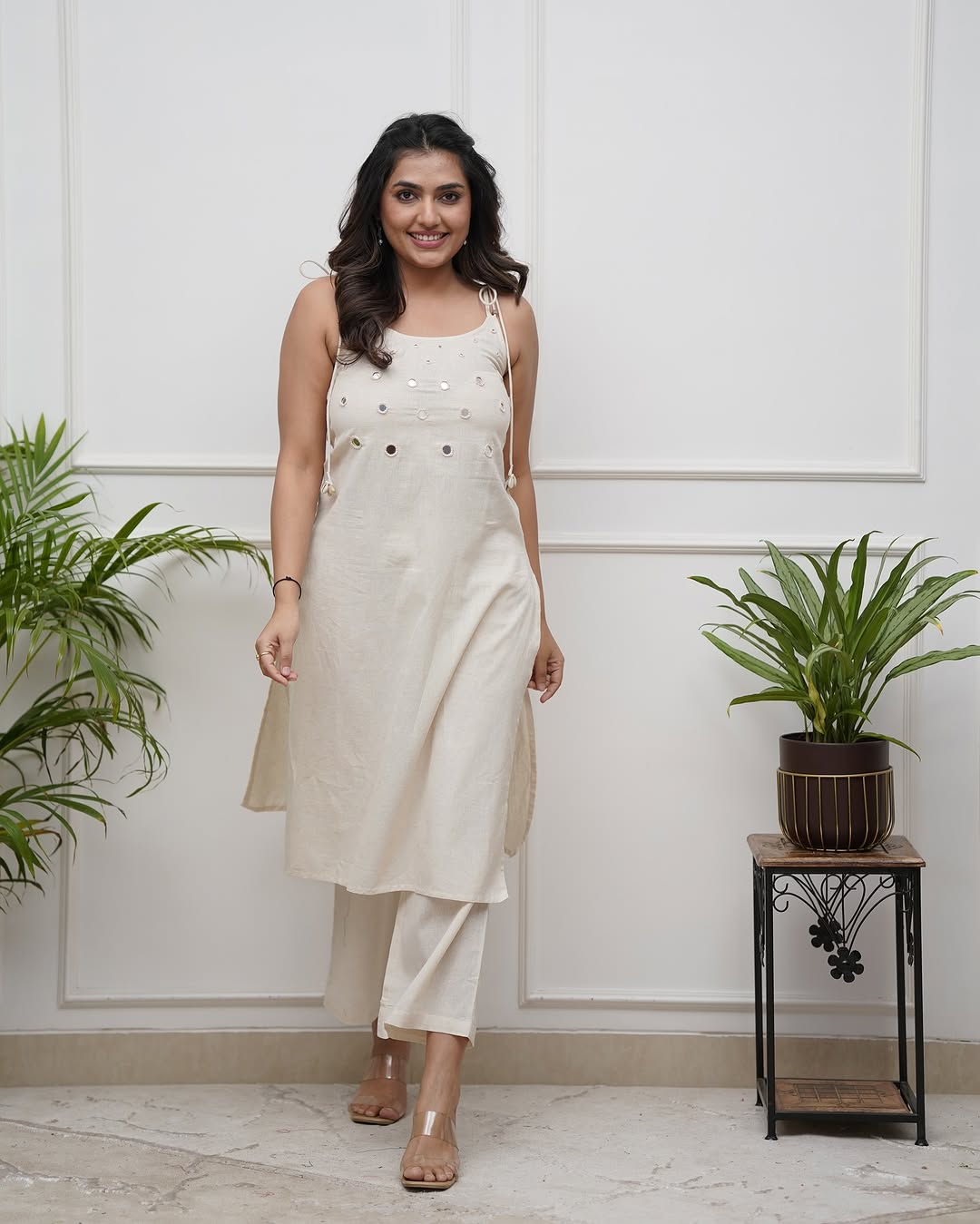 Kiara Stylish Cotton Spaghetti Suit Set for Summer