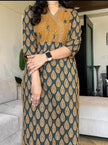 Falak Handcrafted Azrak Cotton Suit Set