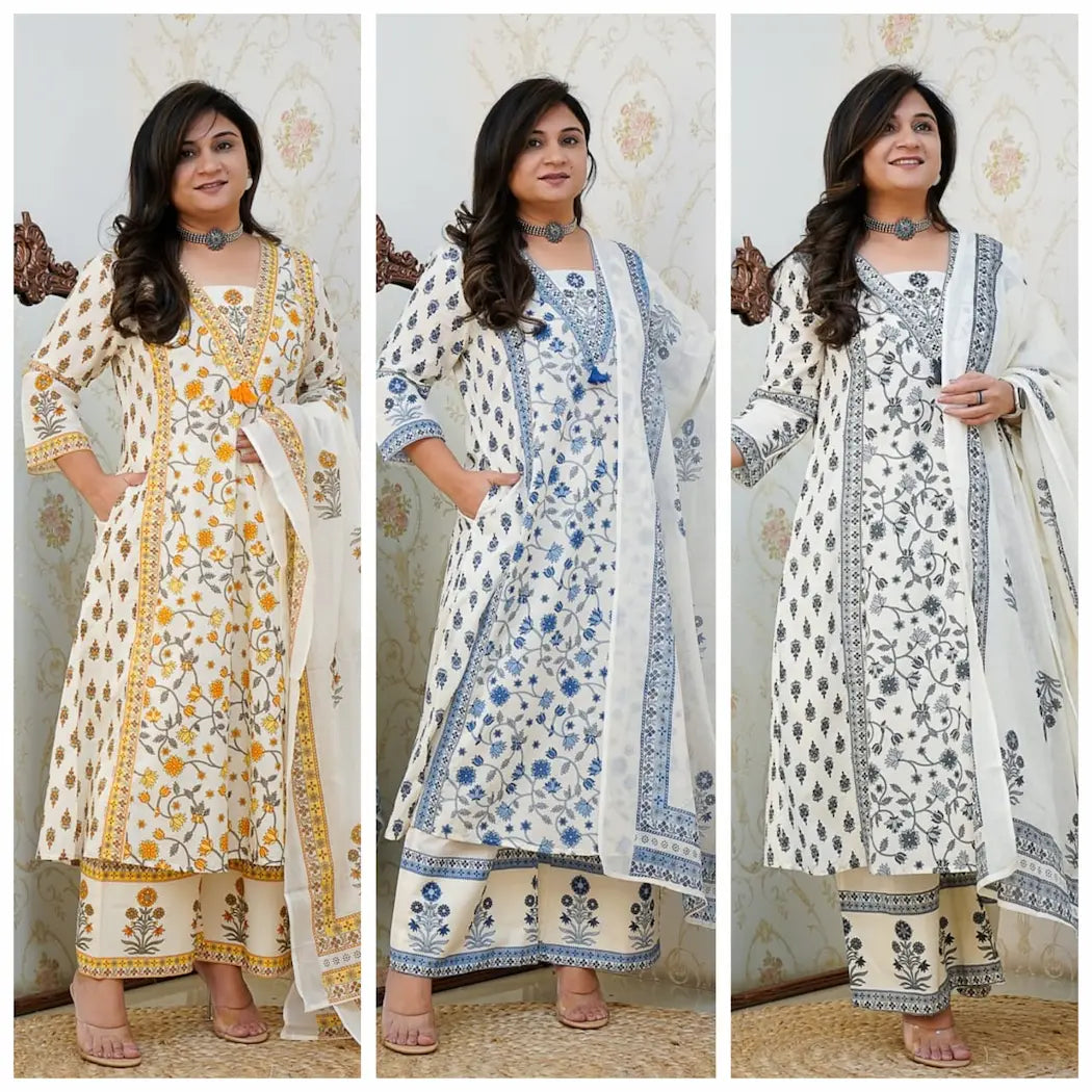 Yamini Floral Printed Cotton Suit Set