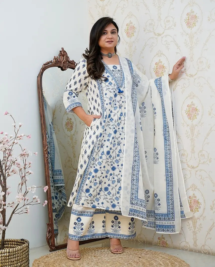 Yamini Floral Printed Cotton Suit Set