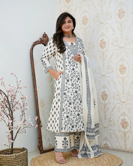 Yamini Floral Printed Cotton Suit Set