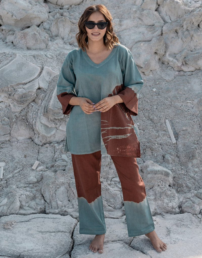 Noorja Cotton Tie-Dye Co-ord Set