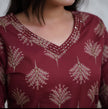 Close-up of stitching and cotton fabric texture

