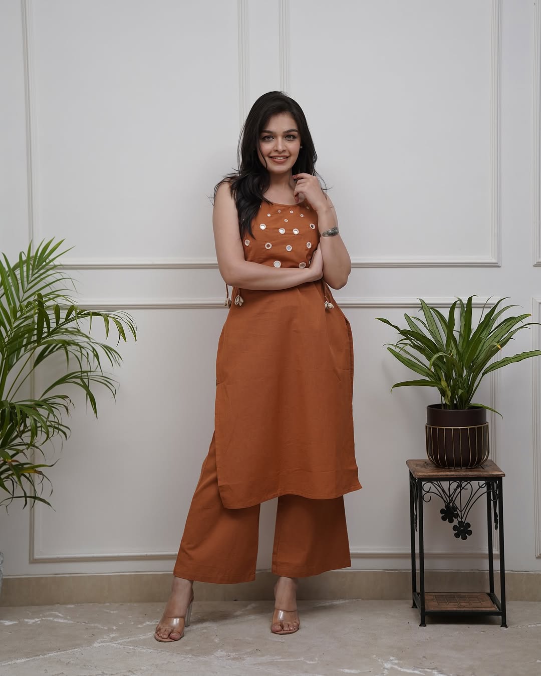 Kiara Stylish Cotton Spaghetti Suit Set for Summer