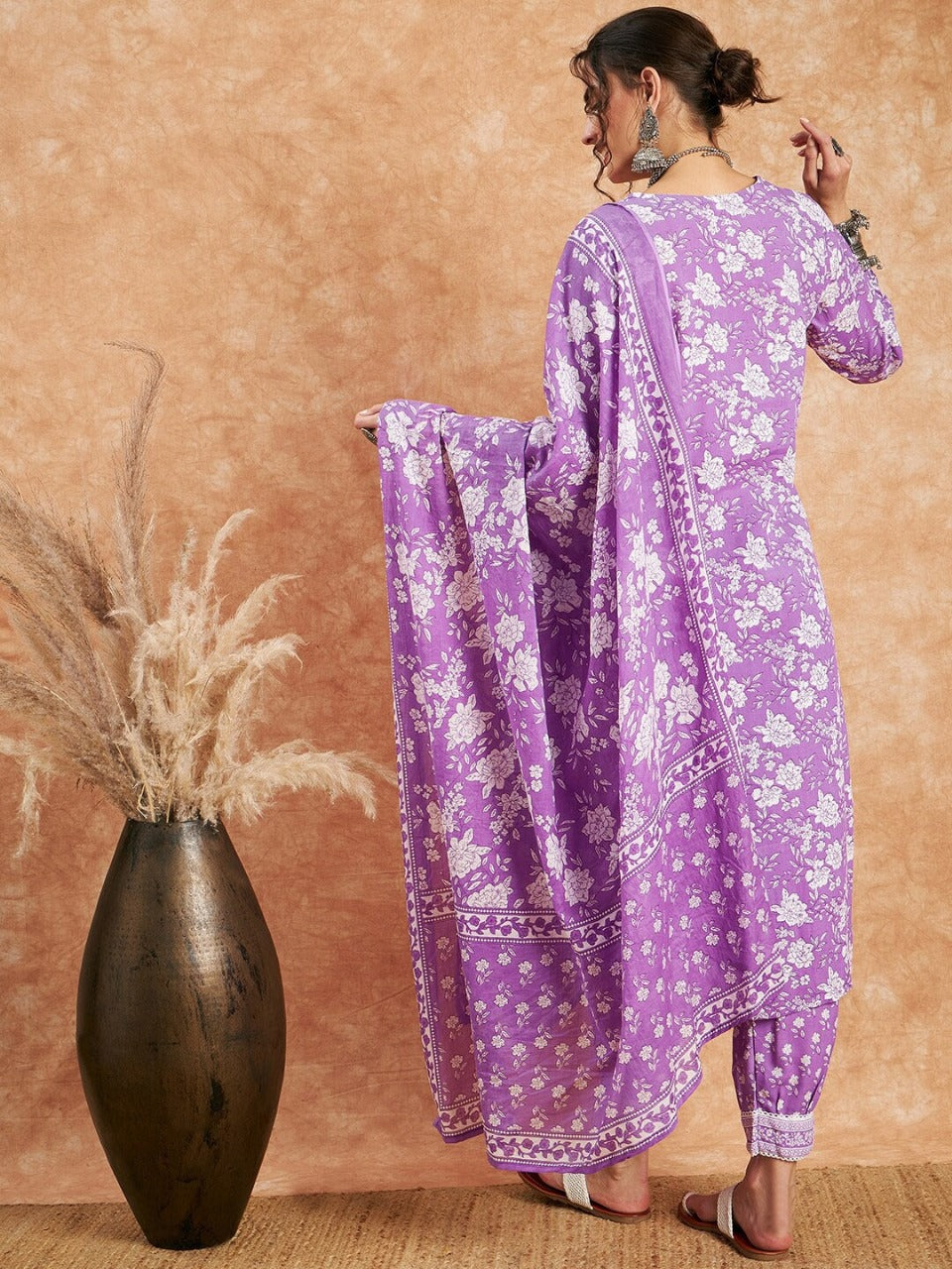 Lavender Afghani Suit Set