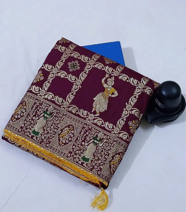 Zarika Traditional Meena Zari Saree