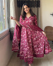 Anarkali Angrakha kurta set with dupatta – full front view

