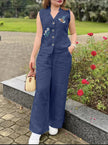 Naira Embroidered Cotton Flex Co-ord Set