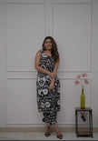 Printed rayon kurti and palazzo summer set 